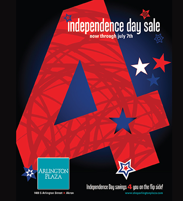 creative shopping center / mall sales flyer